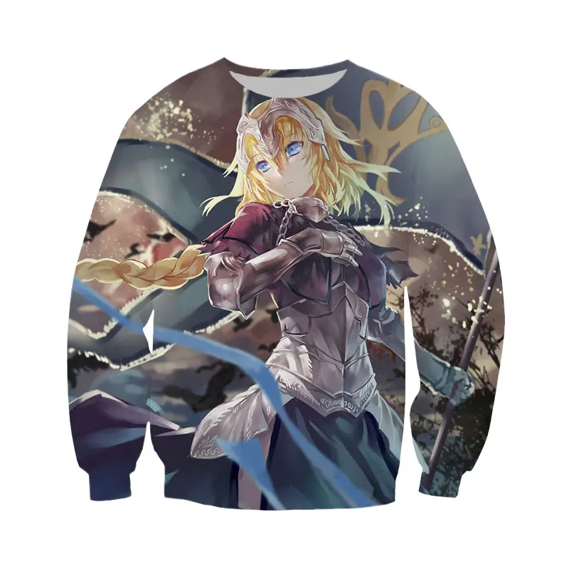 

SONSPEE Adventure Anime Fate Sweatshir New 3D Print Funny Men Women Hoodies Long Sleeve Casual Hip Hop Top O Neck Streetwear
