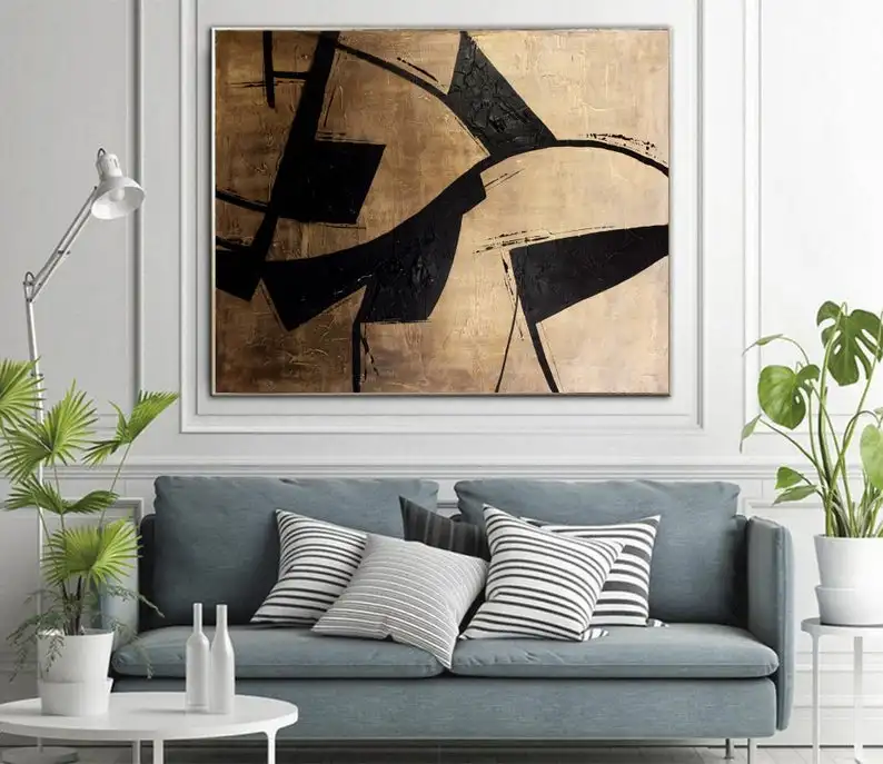 

Abstract Artwork Canas Painting Beige Canvas Art Oversize Abstract Painting Vooper Color Painting Canvas Artwork For Decor