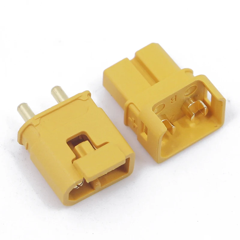 

Mayitr 1Pair XT30ULW-F/XT30ULB-M Male Female Connectors High Quality Brass Gold-plated Power Plugs For RC Part