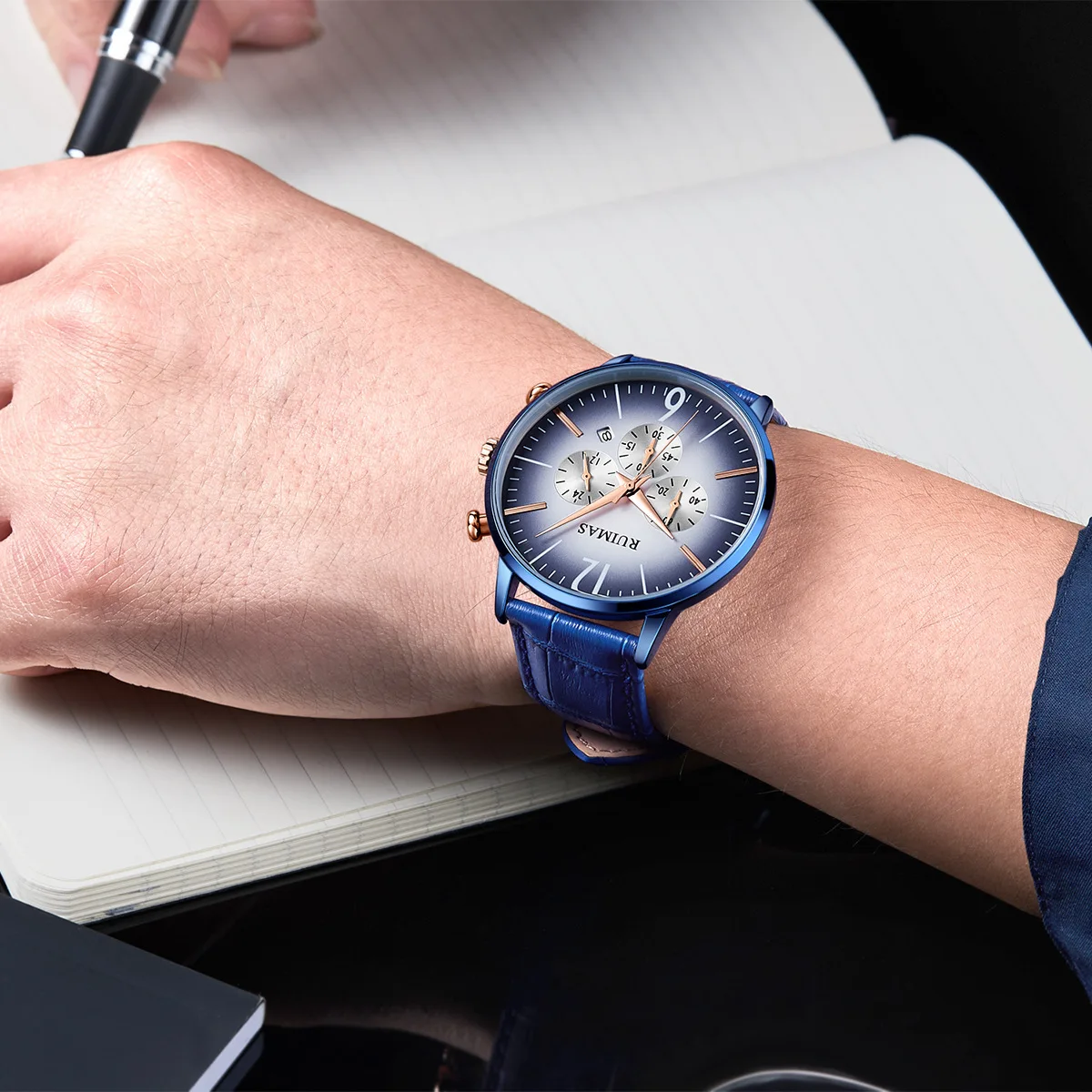 Часы Rimas Ruimas мужские водонепроницаемые с календарем| |