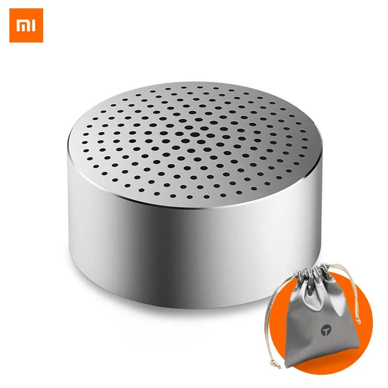 Xiaomi Мини стерео Bluetooth портативный динамик с микрофоном Водонепроницаемая беспроводная гарнитура Bluetooth Mp3 музыкальный плеер динамик - Цвет: SilverWithBag