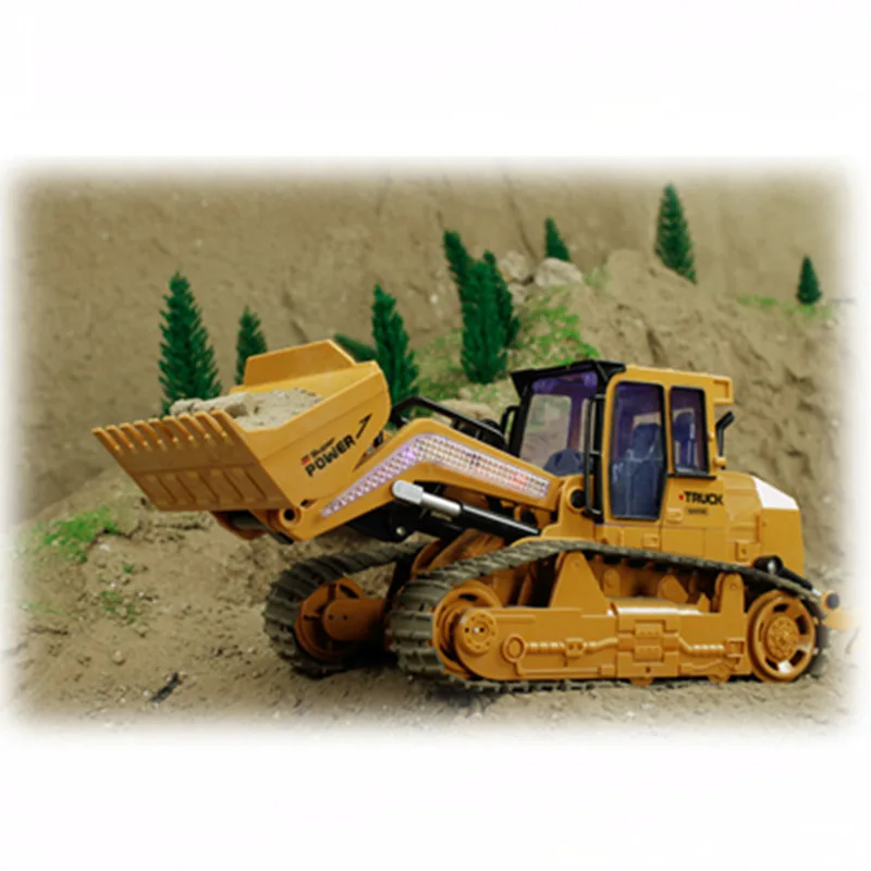 

2.4G Remote Engineering Cars Diecast Plastic Car Construction bvehicle Excavator Model Toys For Children With Toy Boys Gift