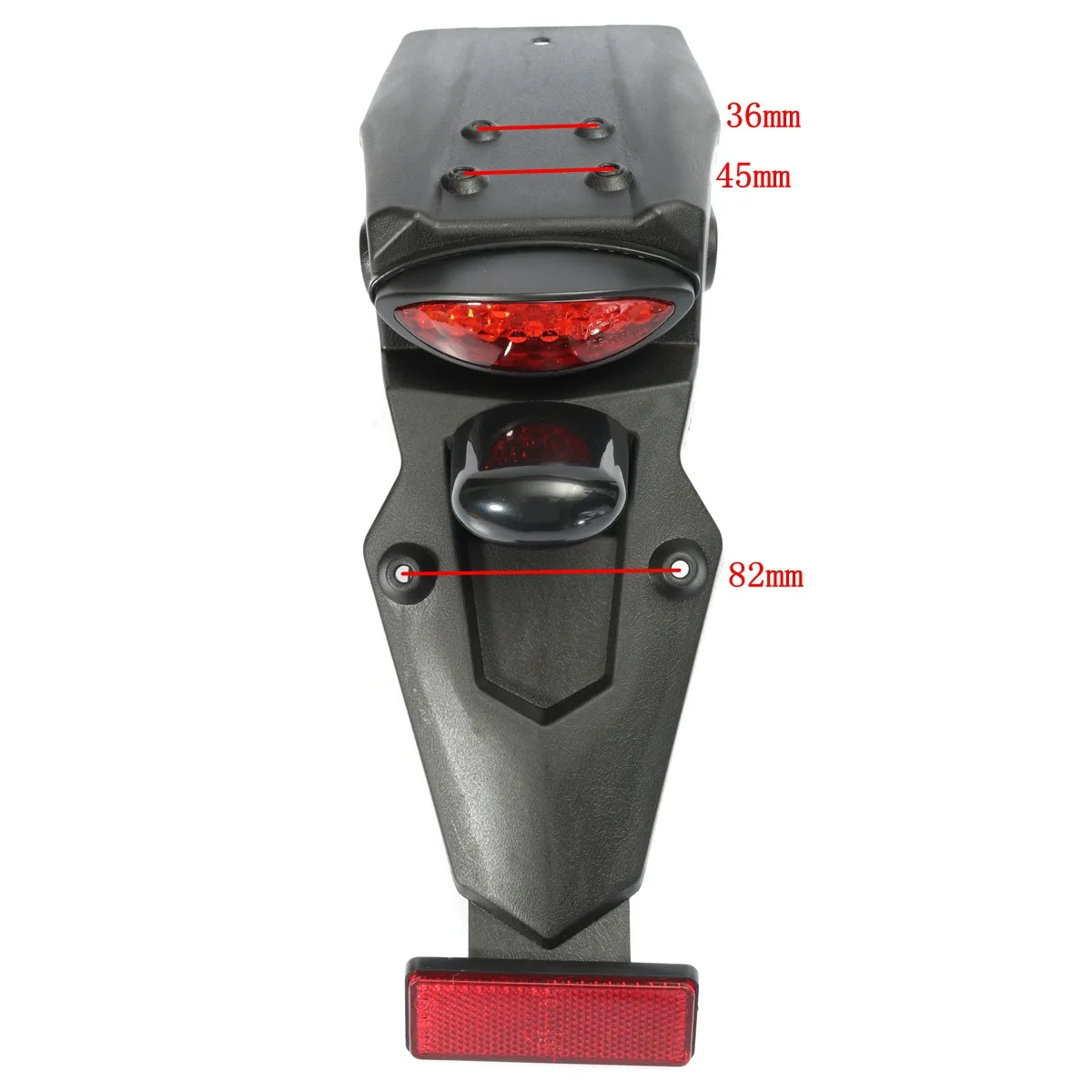 

Universal Motorcycle Rear Fender Mudguard LED Tail Brake Light License Plate Light Dual Sport Motocross Off Road Dirt Bike