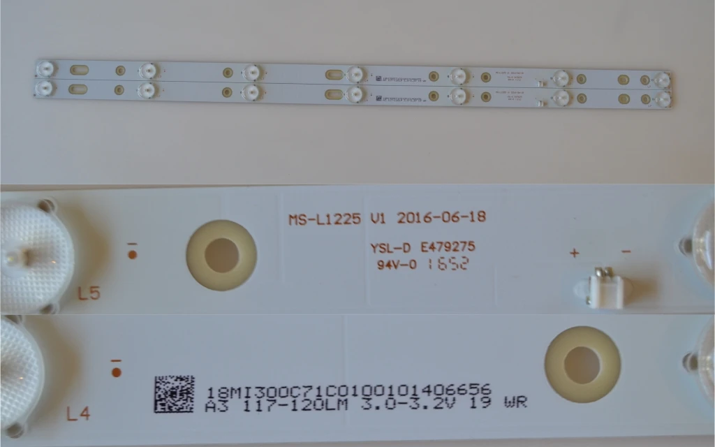 598 мм светодиодный Подсветка полоса 7 лампы для 32 ''ТВ bbk 32lex-5027/t2c