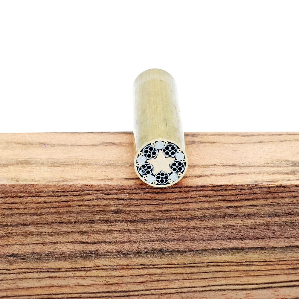 Мозаичный штифт для изготовления ножа Рогатка ручка винтовая гайка заклепка (12