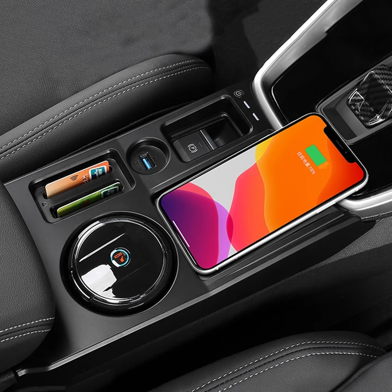 

Car wireless charger QI phone charger fast charging panel pad charging board for Audi A3 8V 8Y S3 2020 2021 2022 accessories