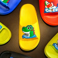 cartoon crocodile children slippers summer light non slip home indoor slippers cute lifebuoy comfort kids shoes bathroom shoes