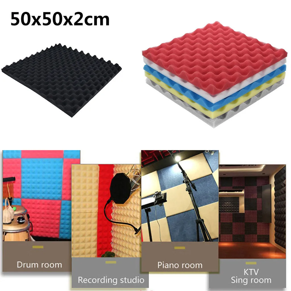 50x50x2 см Звукоизоляционная пена студии стены наклейки обои звукоизоляционные