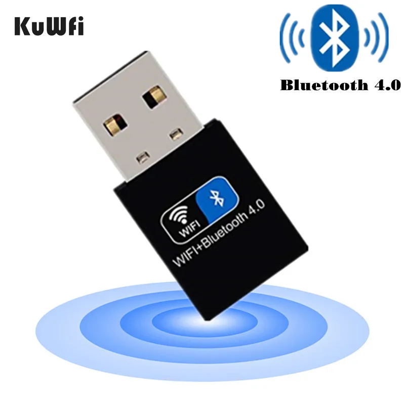 KuWFi беспроводной usb адаптер Bluetooth Bluetooth4.0 ключ USB ПК приемник передатчик для Windows