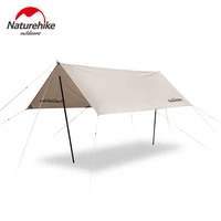 naturehike outdoor ultra light camping cotton cloth canopy 5 8 person canopy sunshade family waterproof tarp tent nh20tm003