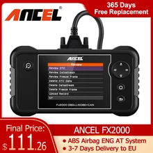 ANCEL FX2000 Car Diagnostic Tools OBD 2 ENG ABS Airbag AT Multibrand Diagnosis Professional EOBD OBD2 Automotive Scanner