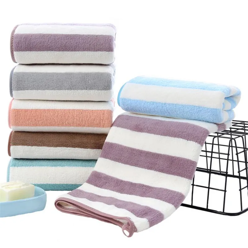 

4Pcs Plus Thick Coral Velvet Hand Towel 35x75cm Strong Absorption Gift Towel Coral Fleece Face Hand Towel 33 Colors