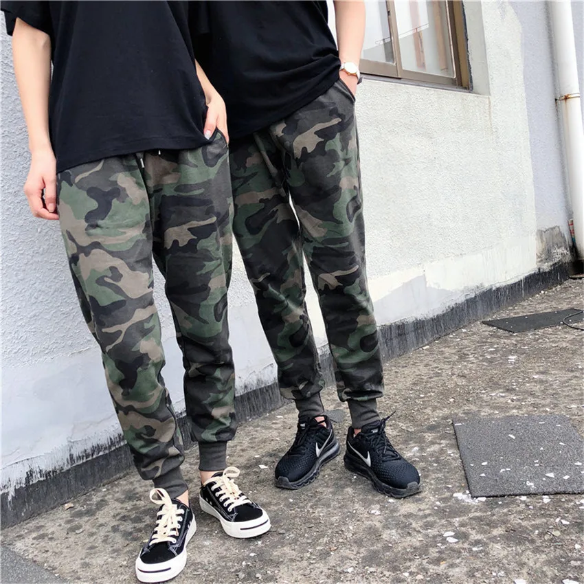 Женские камуфляжные брюки повседневные Длинные шаровары с высокой талией