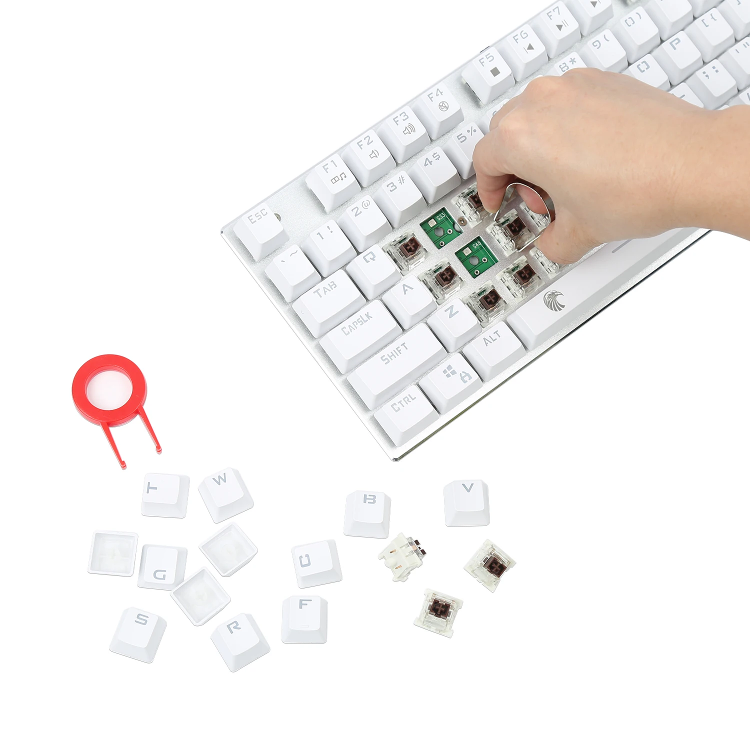 Механическая клавиатура TKL Z88 с RGB подсветкой тактильная компактная Проводная для