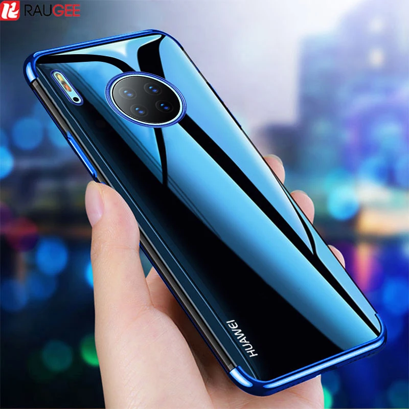 Чехол-бампер для huawei mate 30 Pro роскошное прозрачное покрытие из ТПУ силиконовый