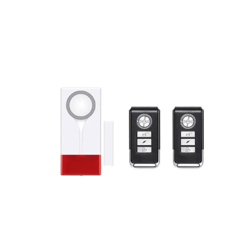 Новый 433 МГц домашняя охранная сигнализация красная вспышка со звуком окна