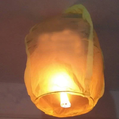 1pc yellow 1 шт вечерние ночные свечи летные огни Желая День Святого Валентина праздничные воздушные шары DIY пожарные Огни Друзья Семья Рождество - Цвет: 1pc yellow