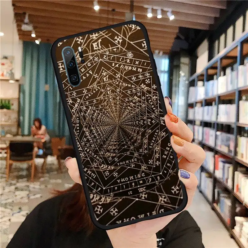 

Elegant Da Vinci with black gold lines Phone Case For Huawei honor Mate P 9 10 20 30 40 Pro 10i 7 8 a x Lite nova 5t Soft Funda