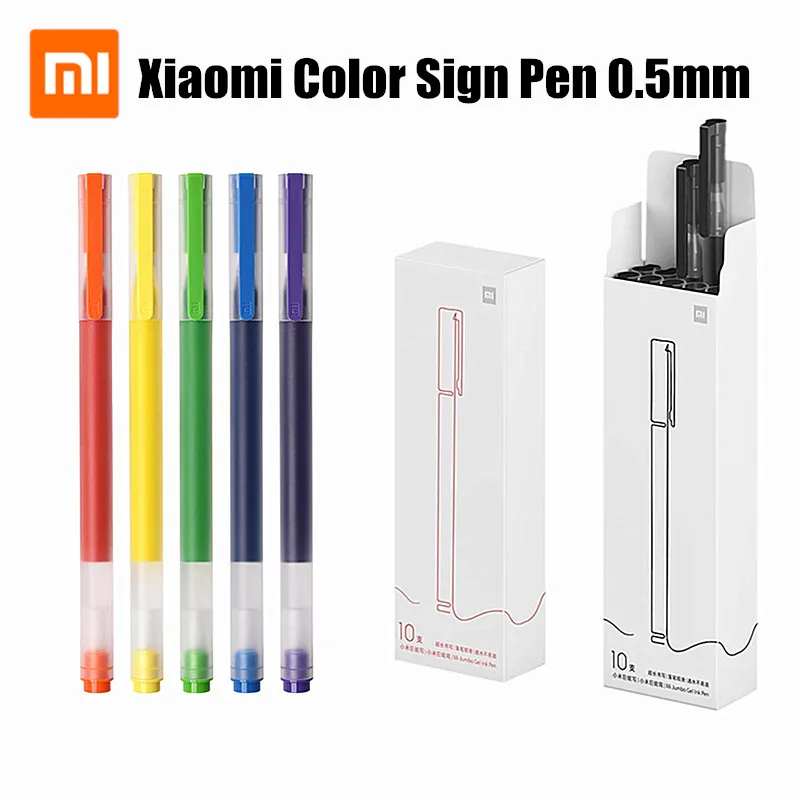 Новый Xiaomi Mijia суперпрочная дужка с красочные письма знак ручка 5 видов цветов Mi 0