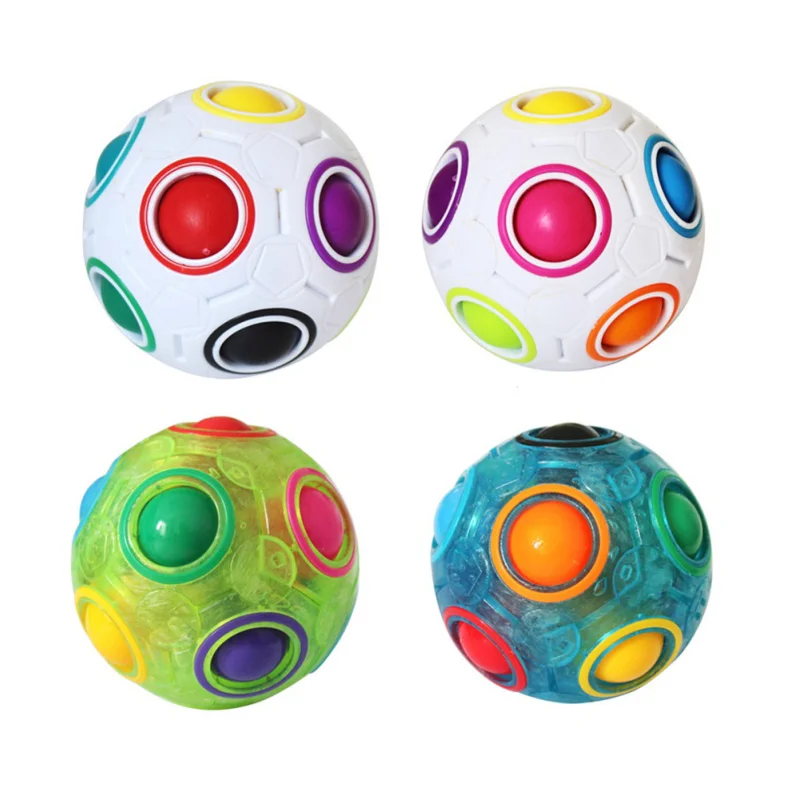 Новый горячий Радужный шар детская игрушка-головоломка футбол развивающие