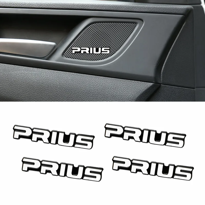 4 шт. 3D алюминиевая эмблема Эмблема Наклейка для Toyota corolla chr prado camry rav4 yaris auris prius