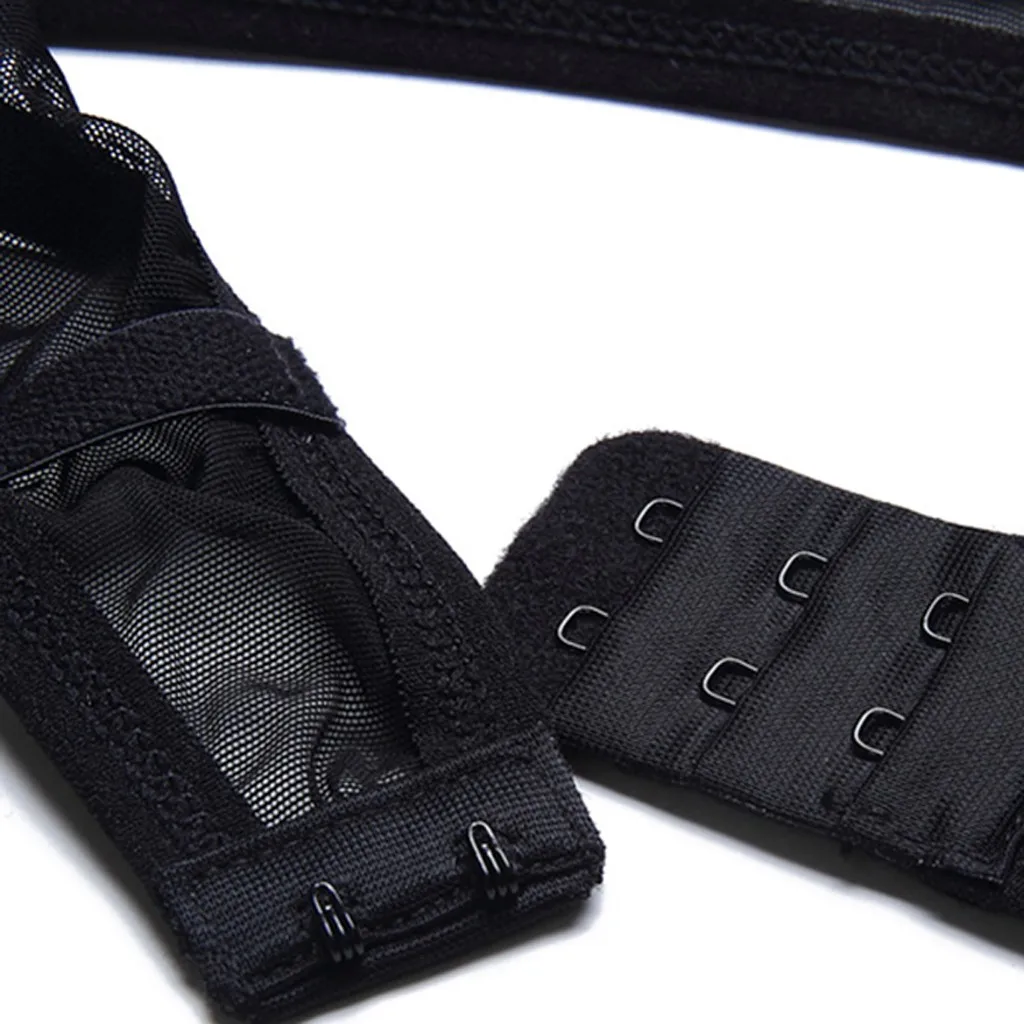 Женский Уникальный сетчатый черный бюстгальтер с мягкой чашечкой женский