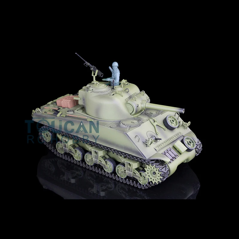 2 4G Heng Long 1/16 масштаб 7 0 пластиковая версия M4A3 Sherman RTR Радиоуправляемый Танк модель