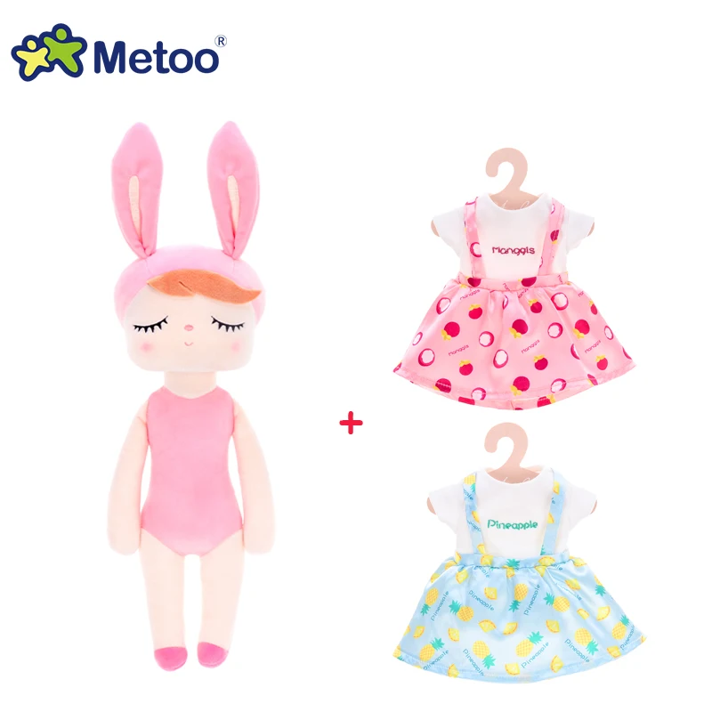 Metoo Dress Up Angela Rabbit Doll Stuffed Toys Plush Animals Kids for Girls Children Boys Baby Cartoon Soft | Игрушки и хобби