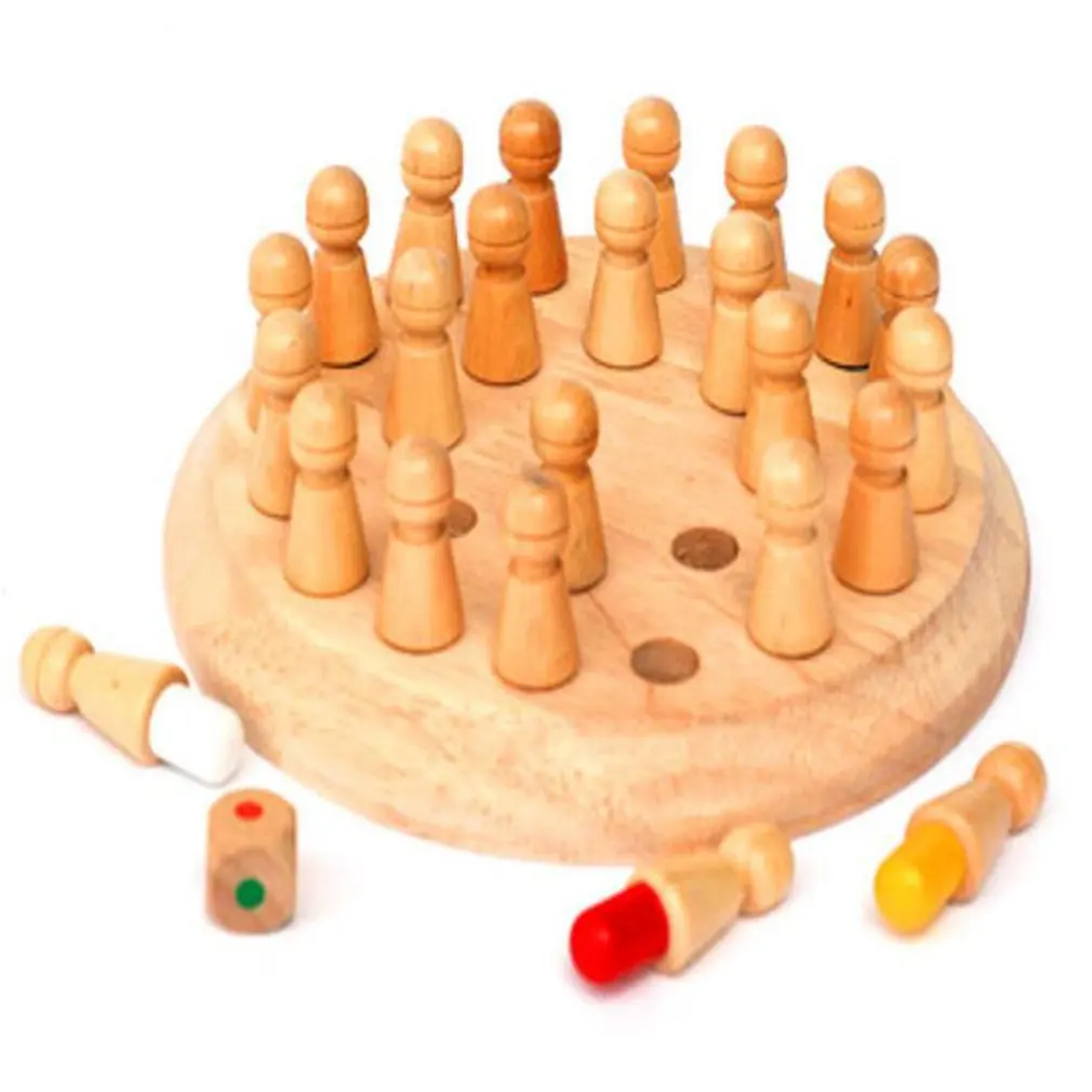 

Kids party game Wooden Memory Match Stick Chess Game Fun Block Board Game Educational Color Cognitive Ability Toy for Children