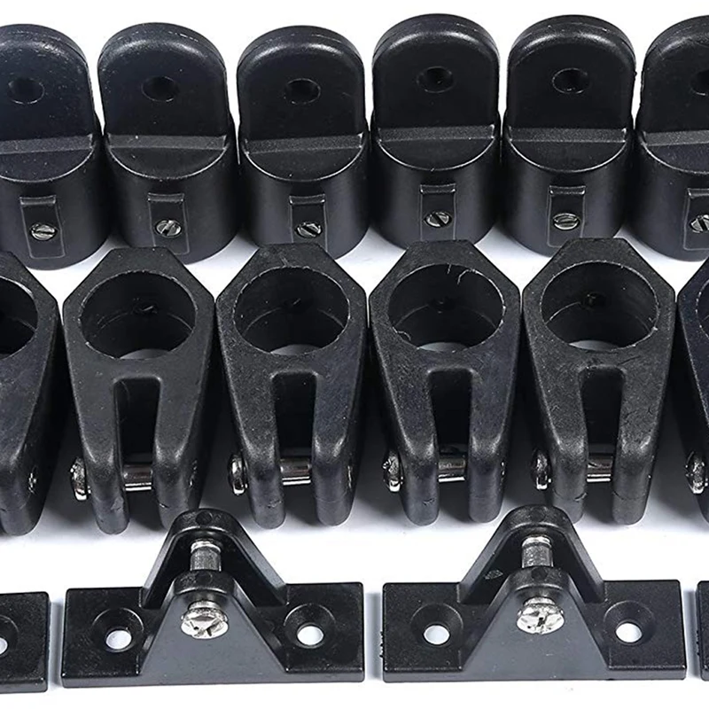 

24Pcs/Set Universal Nylon Marine Boat Canopy Cover Bimini Top Deck Hinge Jaw Slide Eye End Fitting Hardware DIY Tool