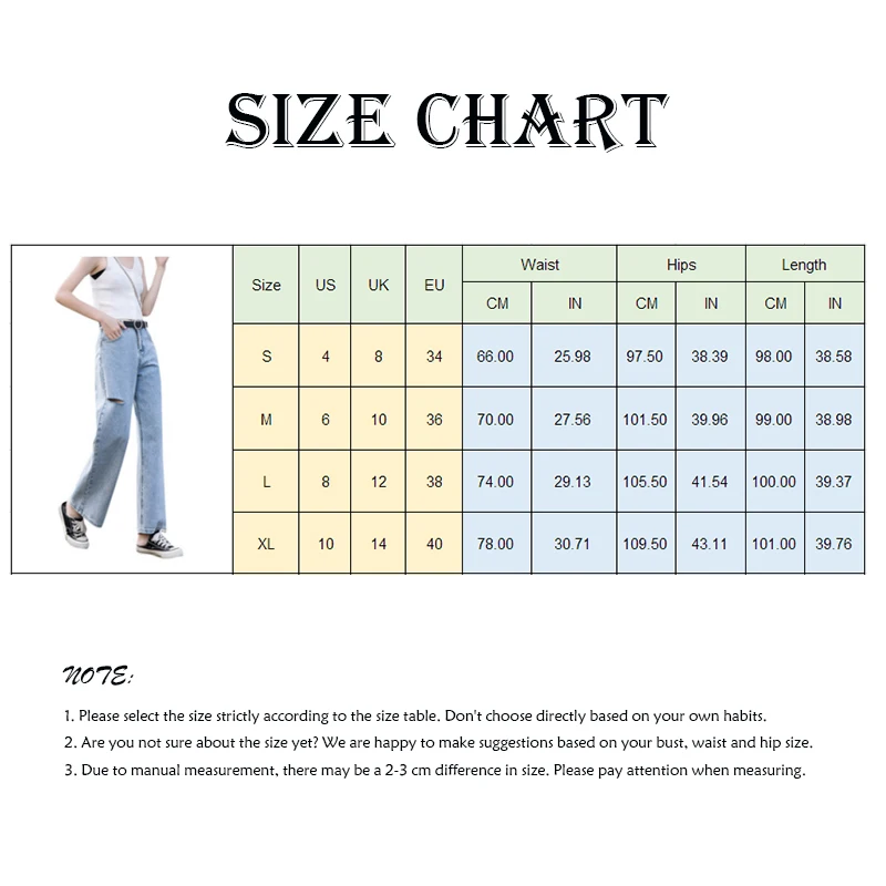 

Straight Leg Jeans High Waist Womens Ripped Fashion Jeans 2021 New Loose Sexy Wide Leg Pants Female Denim Trousers