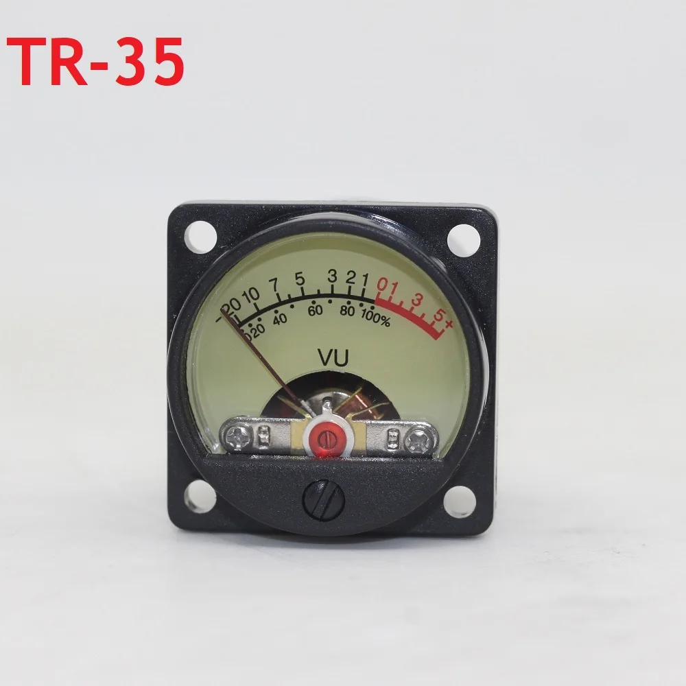 

1 PCS Taiwan-made VU Meter Head Amplifier DB Meter Tube Amplifier Level Mini Round Meters Sound Pressure with Backlight TR-35