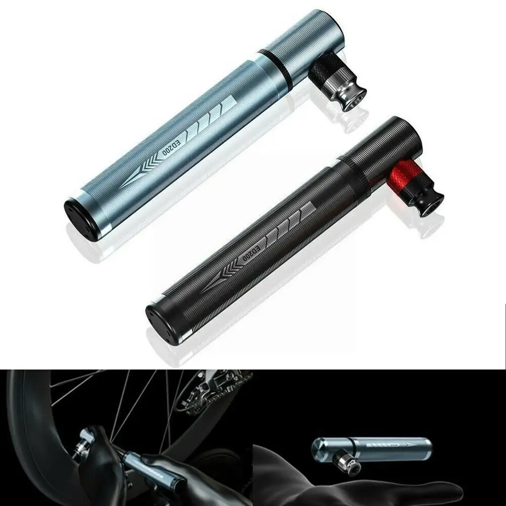 Bicycle Pump Portable Av/fv Bike Air Pump Mini High Bicycle Inflaterr Tire Pumps Cnc Barometer Air Pressure Aluminum U2g4