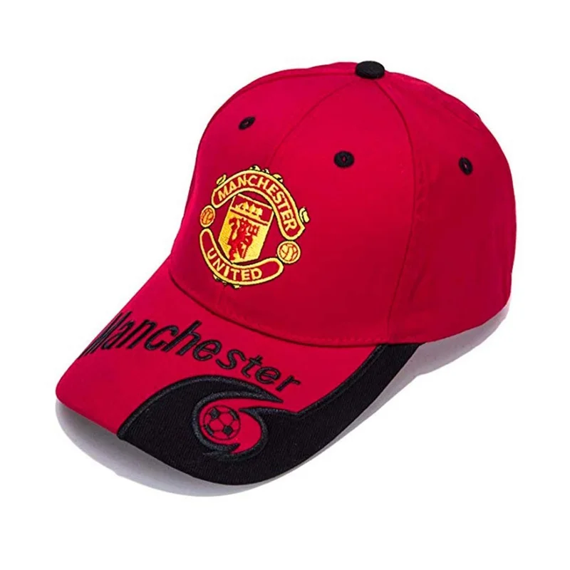 Изготовленная на заказ черная/красная бейсбольная кепка F. C с вышивкой открытом