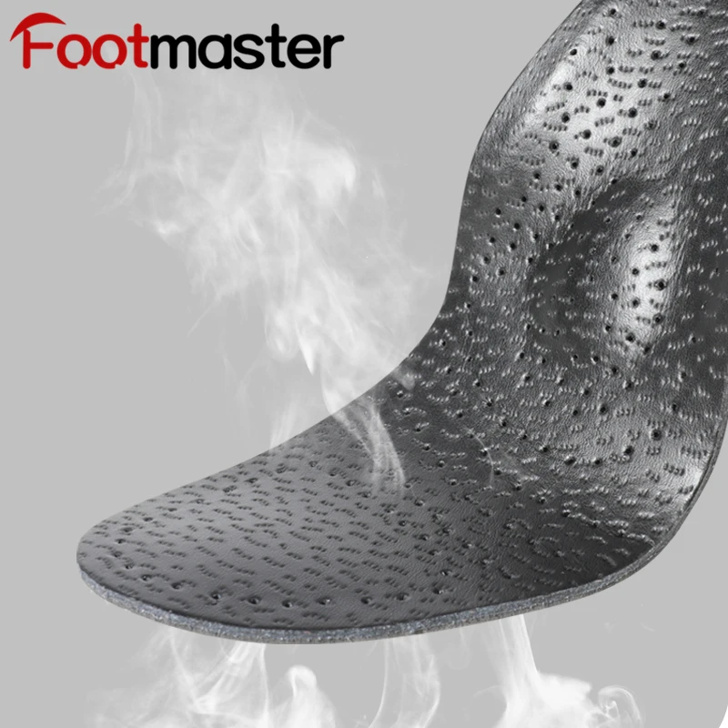 FootMaster Light Sports Orthopedic Insole Cowskin Insole To Relieve Flat Feet Insoles Arch Support Shoe Pad Unisex Insole