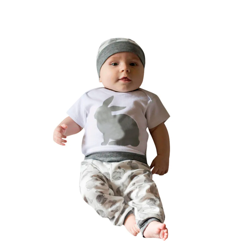 Одежда для маленьких мальчиков костюм с короткими рукавами и принтом