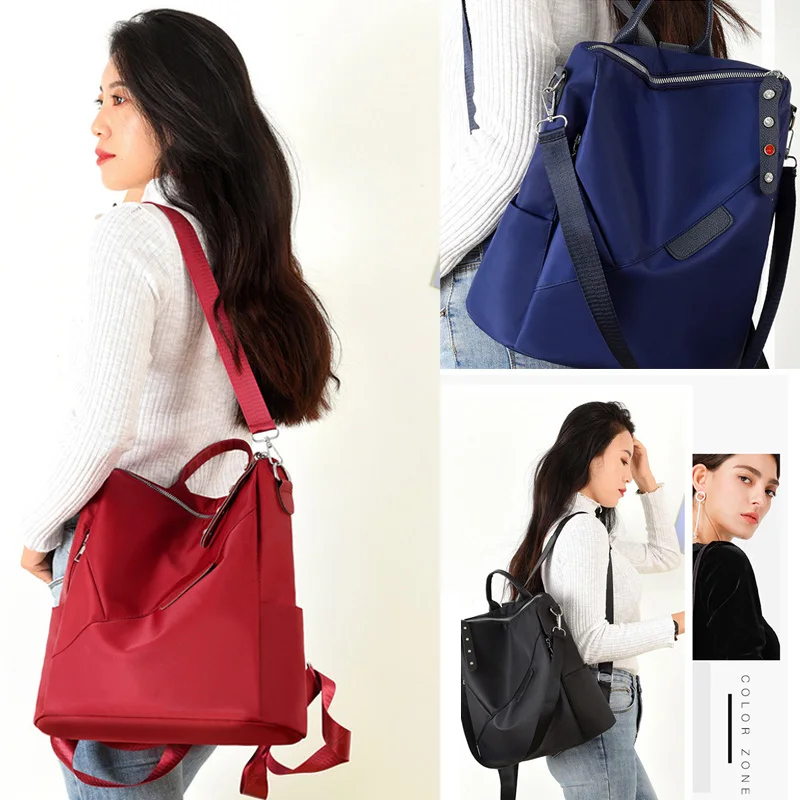 

Oxford Women Backpacks Teenage Girl School Bags Fashion Lady Backpack Waterproof and Anti-theft Women Business Bag Girl Book Bag