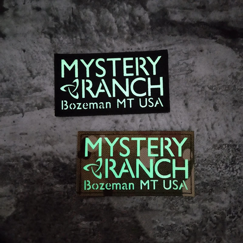 Мистический ранчо тактический рюкзак наклейка в виде главы IR Noctilucent Bozeman MT US