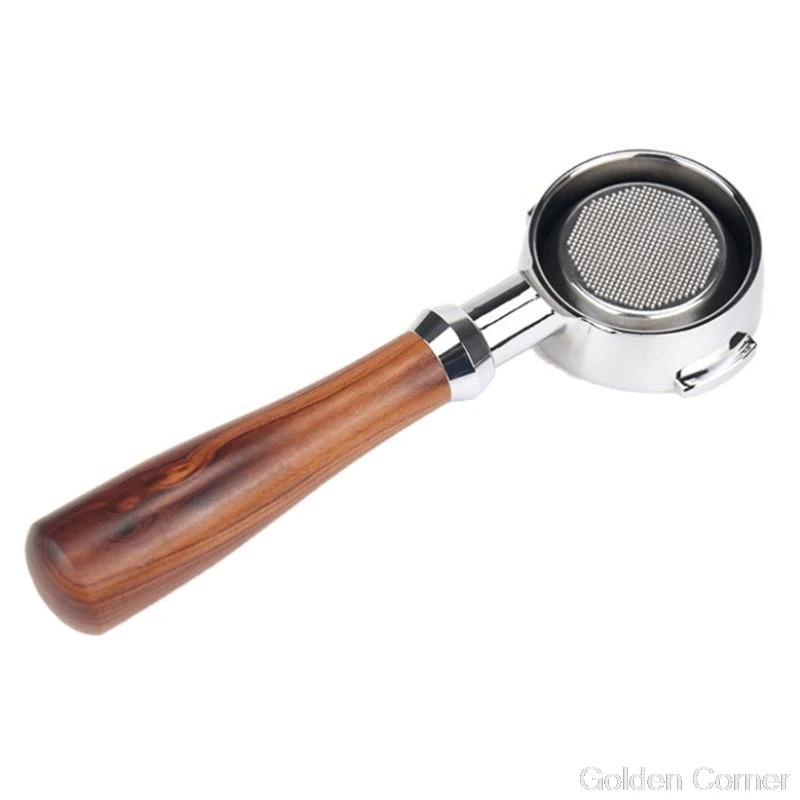 

Держатель фильтра для кофемашины OOTDTY, стальной сплав, с деревянной ручкой