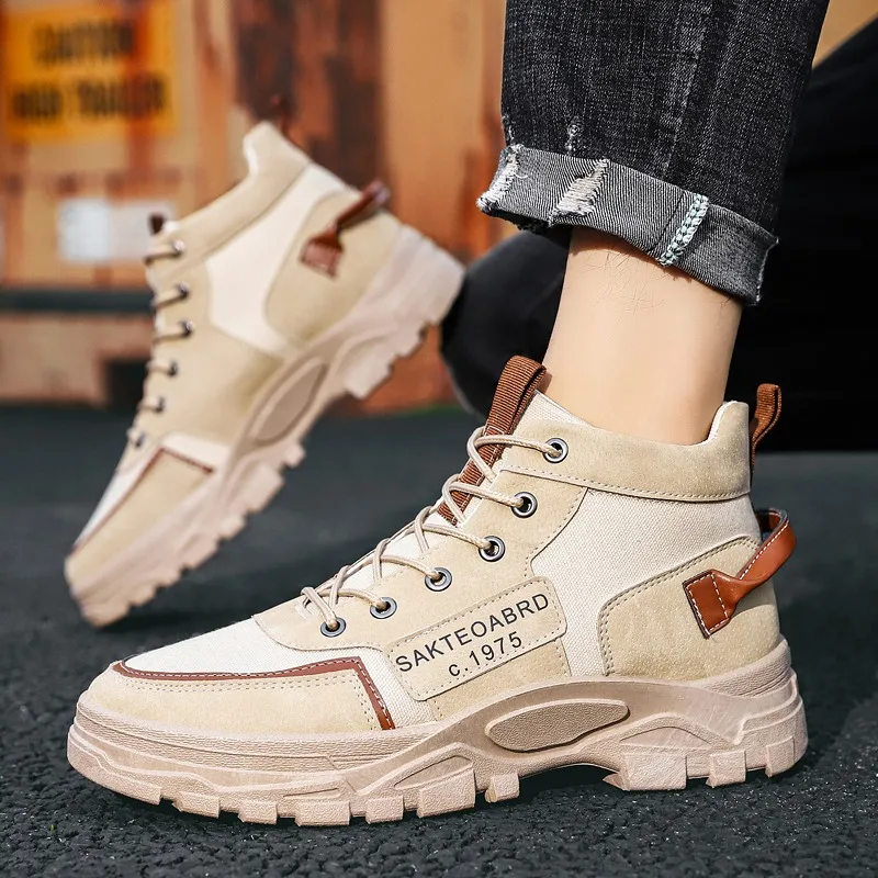 

Мужская Вулканизированная повседневная спортивная обувь, мужская воздухопроницаемая нескользящая обувь из сетчатого материала на шнуров...