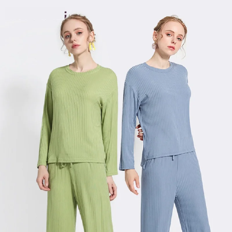 Теплая Пижама женская зимняя нижнее белье пижама теплый костюм подштанники