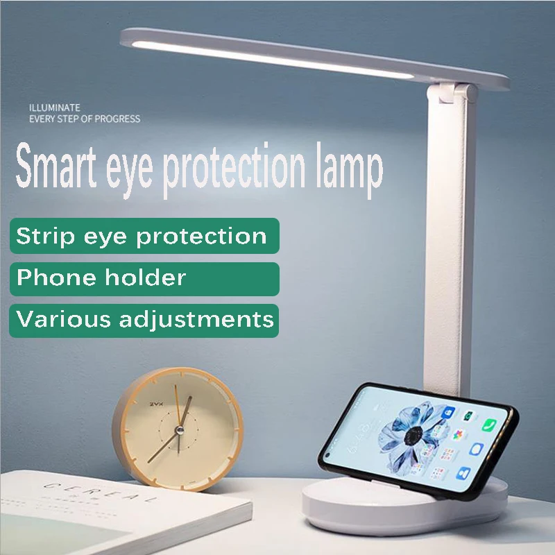 

LED Table Lamp Touch Dimming Foldable Desk Lamp USB Charging Multi-function Eye Protection Reading Light Night Light