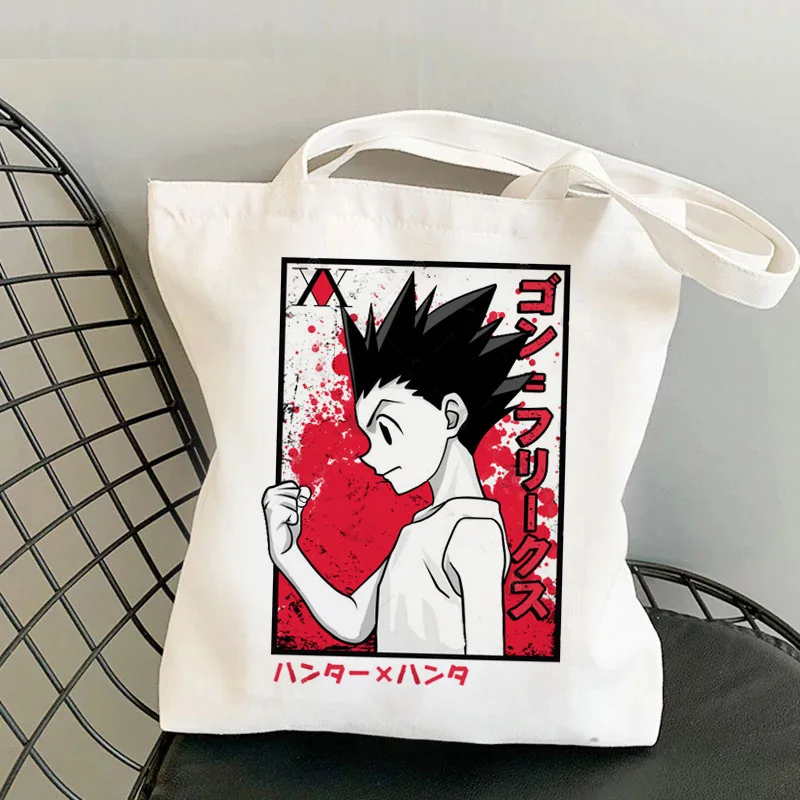 

Холщовая Сумка для покупок Hunter x Hunter, многоразовая сумка для покупок