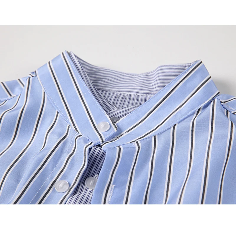 Женская двухслойная рубашка с длинным рукавом осенняя дизайнерская однобортная