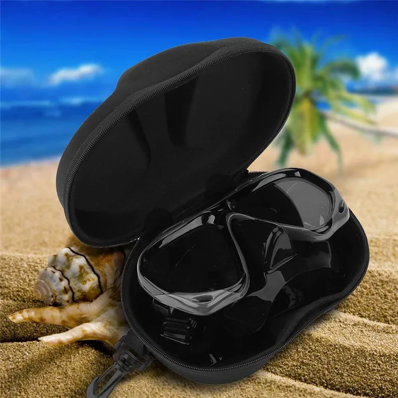 

EVA Diving Mask Case Swimming goggles Storage Box Diving Underwater Mask Goggles Anti-lost lock setting Portable storage box