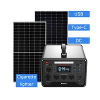 solar energy system 1000w 1000wh portable power station with lifepo4 battery off grid rechargeable ups outdoor