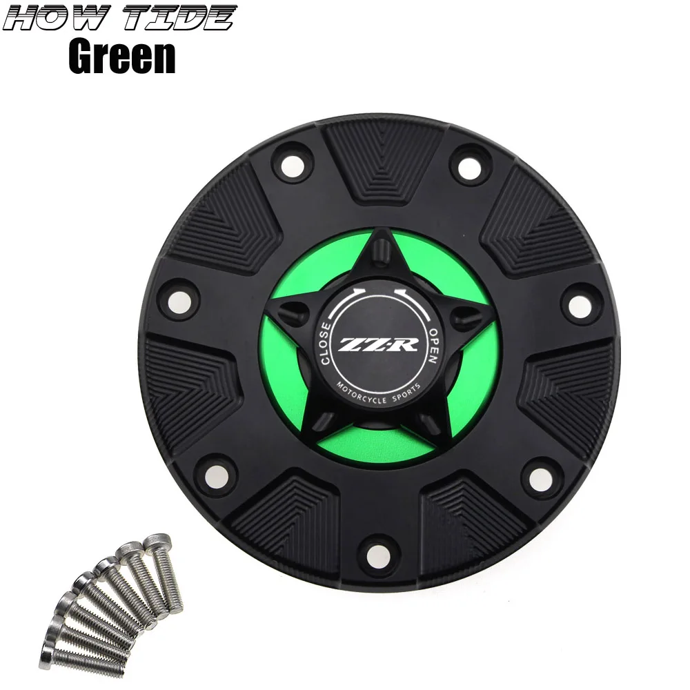 

Крышка топливного бака ZZR для Kawasaki ZZR400 ZZR600 ZZR1100 1993-2006 аксессуары для мотоциклов CNC алюминиевая масляная Крышка для мотоцикла