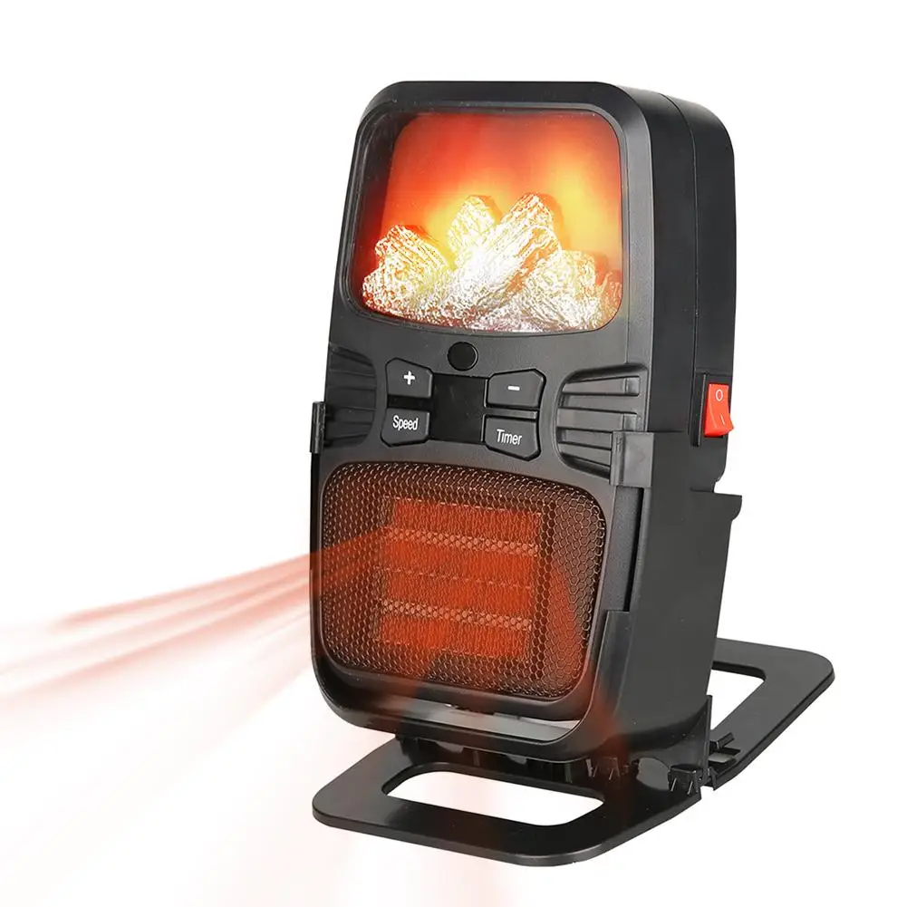 

2020 New Electric Flame Heater Wall Plug-in Space Warmer Mini Portable Adjustable Thermostat for Indoor Home Office Dormitory
