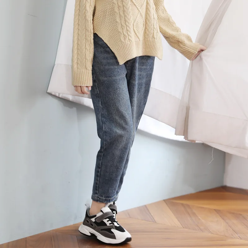 Серый хаки водолазка вязаные пуловеры одежда для девочек мода 2019 детские свитера