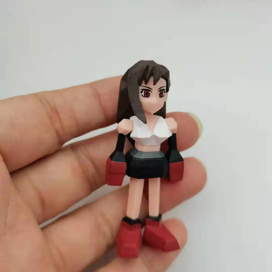 Коллекция кукол Final Fantasy Tifa Sephiroth Red VII FF7 многоугольная квадратная Enix модель